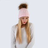 Amelia Jane Single Fur Pom Pom hat