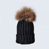 Amelia Jane Single Fur Pom Pom hat