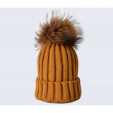 Amelia Jane Single Fur Pom Pom hat