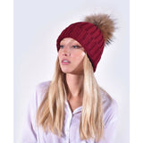 Amelia Jane Single Fur Pom Pom hat