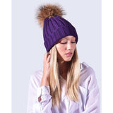 Amelia Jane Single Fur Pom Pom hat
