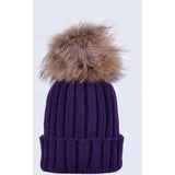 Amelia Jane Single Fur Pom Pom hat