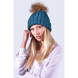 Amelia Jane Single Fur Pom Pom hat