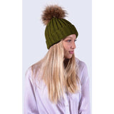 Amelia Jane Single Fur Pom Pom hat